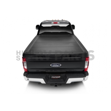 UnderCover Tonneau Cover Hard Folding Black Matte Textured Aluminum - AX22026-1
