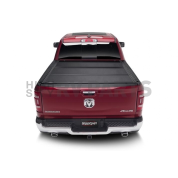 UnderCover Tonneau Cover Hard Folding Black Matte Textured Aluminum - AX32011-1