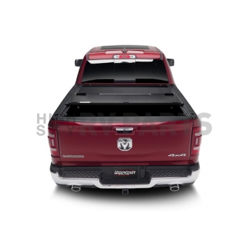 UnderCover Tonneau Cover Hard Folding Black Matte Textured Aluminum - AX32011-2