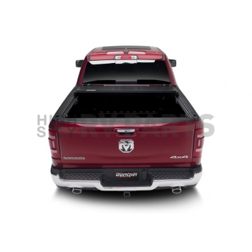 UnderCover Tonneau Cover Hard Folding Black Matte Textured Aluminum - AX32011-3