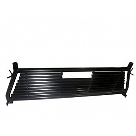TrailFX Headache Rack Round Tube Louvered Steel Black Powder Coated - H0004B