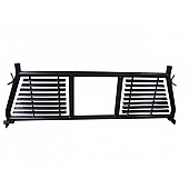 TrailFX Headache Rack Round Tube Louvered Steel Black Powder Coated - H0005B
