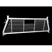 TrailFX Headache Rack Round Tube Louvered Steel White Powder Coated - H0006W