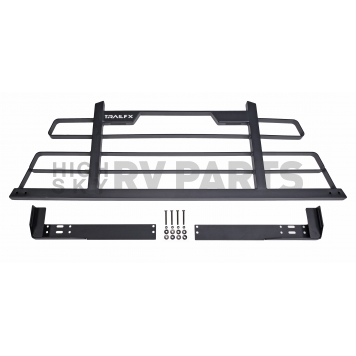 TrailFX Headache Rack Frame Only Steel Titanium Black Powder Coated - HR001B