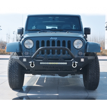 TrailFX TFX Jeep Products Bumper 1-Piece Design Steel Black - J031T-1