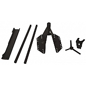 TrailFX Spare Tire Carrier Tailgate Mounted Steel Black - J035T