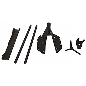 TrailFX Spare Tire Carrier Tailgate Mounted Steel Black - J035T