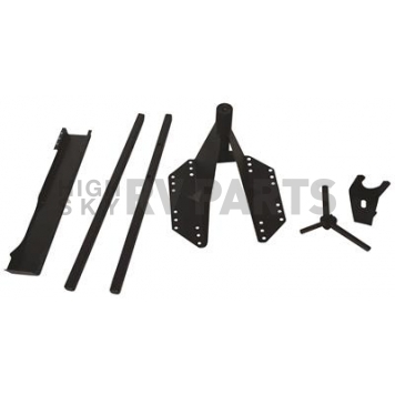 TrailFX Spare Tire Carrier Tailgate Mounted Steel Black - J035T