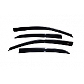 Auto Ventshade (AVS) Rainguard - Smoke With Chrome Trim Acrylic Set Of 4 - 794022
