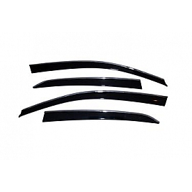Auto Ventshade (AVS) Rainguard - Smoke With Chrome Trim Acrylic Set Of 4 - 794022