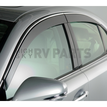 Auto Ventshade (AVS) Rainguard - Smoke With Chrome Trim Acrylic Set Of 4 - 794060