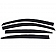 Auto Ventshade (AVS) Rainguard - Smoke With Chrome Trim Acrylic Set Of 4 - 794060