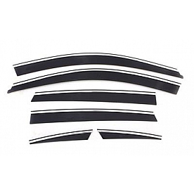 Auto Ventshade (AVS) Rainguard - Smoke Acrylic Set Of 6 - 796002