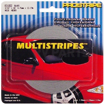 Trimbrite Pinstripe Tape - Double Stripe Vinyl Black - R31002-1