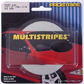 Trimbrite Pinstripe Tape - Double Stripe Vinyl Black - R32002