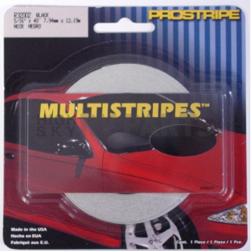 Trimbrite Pinstripe Tape - Double Stripe Vinyl Black - R32002