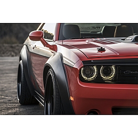 Auto Ventshade Fender Flare - Black ABS Thermoplastic Matte Set Of 4 - 850250
