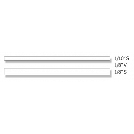 Trimbrite Pinstripe Tape - Double Stripe Vinyl White - R32008