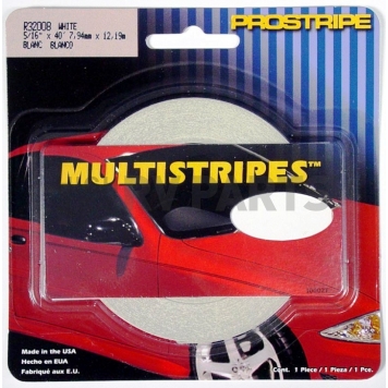 Trimbrite Pinstripe Tape - Double Stripe Vinyl White - R32008-1