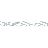 Trimbrite Pinstripe Tape - Single Flame Stripe  Silver - R65157