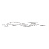 Trimbrite Pinstripe Tape - Single Ghost Dragon Stripe Vinyl Silver - R65441