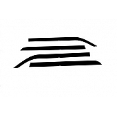 Auto Ventshade (AVS) Rainguard - Smoke Gray Acrylic Set Of 4 - 894002