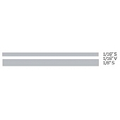 Trimbrite Pinstripe Tape - Double Stripe Vinyl Silver - T0310