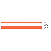 Trimbrite Pinstripe Tape - Double Stripe Vinyl Red - T0402