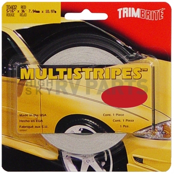Trimbrite Pinstripe Tape - Double Stripe Vinyl Red - T0402-1