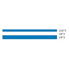 Trimbrite Pinstripe Tape - Double Stripe Vinyl Blue - T0404
