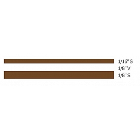 Trimbrite Pinstripe Tape - Double Stripe Vinyl Brown - T0407