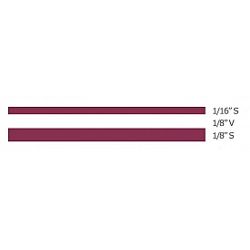 Trimbrite Pinstripe Tape - Double Stripe Vinyl Maroon - T0408