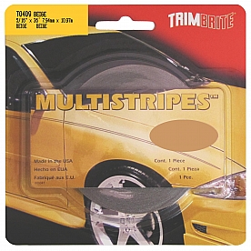 Trimbrite Pinstripe Tape - Double Stripe Vinyl Beige - T0409