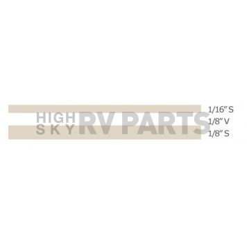 Trimbrite Pinstripe Tape - Double Stripe Vinyl Beige - T0409-1