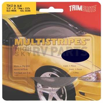 Trimbrite Pinstripe Tape - Double Stripe Vinyl Dark Blue - T0413