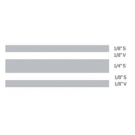 Trimbrite Pinstripe Tape - Triple Stripe Vinyl Silver - T0510
