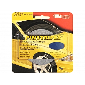 Trimbrite Pinstripe Tape - Single Solid Stripe Vinyl Blue - T1126