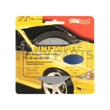 Trimbrite Pinstripe Tape - Single Solid Stripe Vinyl Blue - T1126