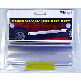 Trimbrite Rocker Panel Molding - Chrome Plated Vinyl Silver - T1830