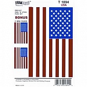 Trimbrite Decal - American Flag - Red/ White/ Blue - T1894