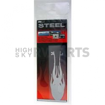 Trimbrite Decal - Flame - Silver - T1950