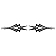 Trimbrite Decal - Tribal Set - Black/ Silver - T1951