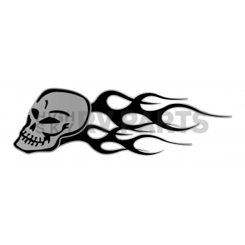 Trimbrite Decal - Skull Set - Black/ Silver - T1952