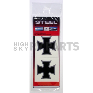 Trimbrite Decal - Iron Cross Set - Black/ Silver - T1953-1