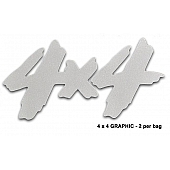 Trimbrite Body Graphics - Silver - 4 X 4 - T4441
