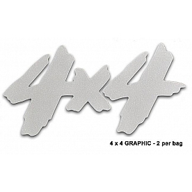 Trimbrite Body Graphics - Silver - 4 X 4 - T4441