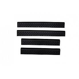 Auto Ventshade Door Sill Protector - Acrylic Black Matte Set Of 4 - 91114
