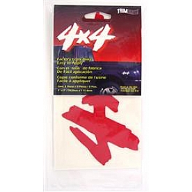 Trimbrite Body Graphics - Red - 4 X 4 - T4442