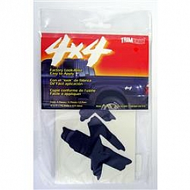 Trimbrite Body Graphics - Black - 4 X 4 - T4444