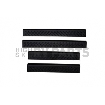 Auto Ventshade Door Sill Protector - Acrylic Black Matte Set Of 4 - 91907